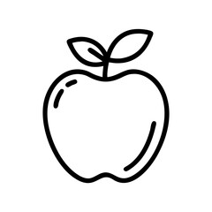 Fresh apple healthy eating icon