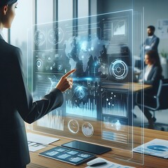 Data Analyst With AI Hologram