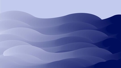 A wave of many colored lines. Abstract wavy stripes on white isolated background.