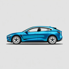 Obraz premium blue sports car
