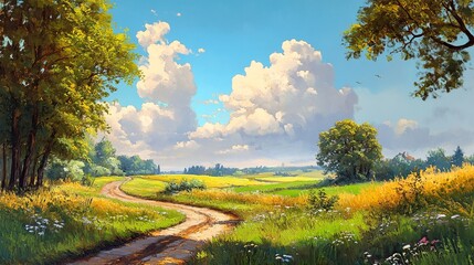 Fototapeta premium Sky background painting backgrounds outdoors.