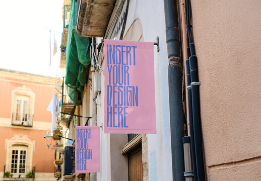 Urban Banners Highlight Small Business Ads