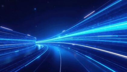 Dynamic blue stripes, sleek futuristic design, vibrant energy, wallpaper, dynamic, effect