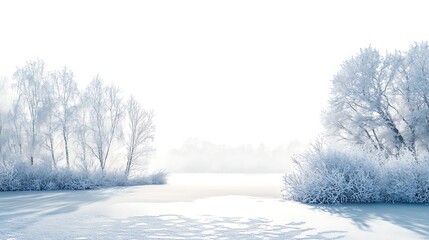 Obraz premium trees in snow