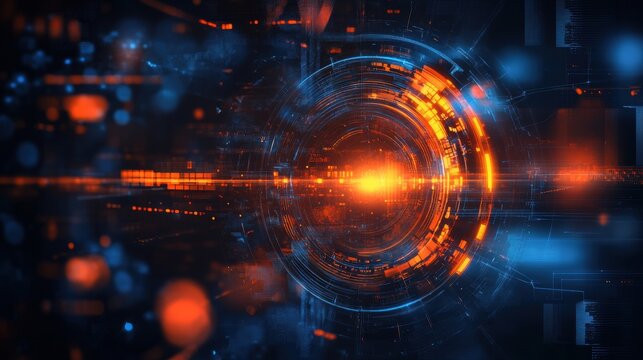 High tech background template design.