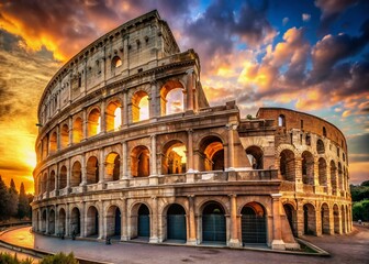 Majestic Roman Coliseum Archways: Urban Exploration Photography
