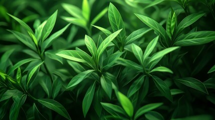 Fototapeta premium close up of green leaves