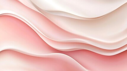 Obraz premium Abstract Pink and White Wave Design