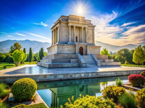 Majestic Tomb of Ferdowsi, Tus, Iran: A Candid View of Ancient Persian Architecture