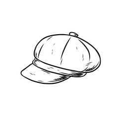 illustration of an artist's hat