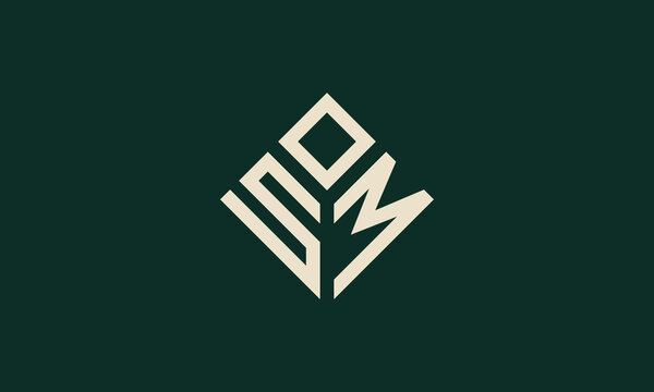 osm monogram logo design