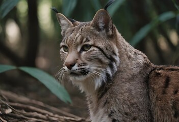 Fototapeta premium The Elusive Bobcat in Its Natural Habitat