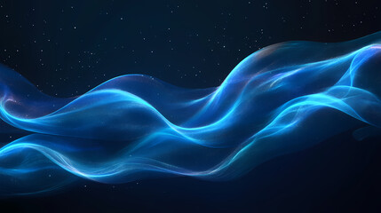 Obraz premium Png holographic wave light element blue art futuristic. Holographic Ocean Waves. Illustration