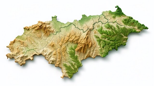 Minimalist Honduras Olancho Map: Clean Lines & Geographic Simplicity