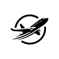 vector airplane logo