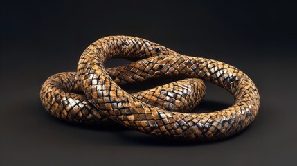 Obraz premium Curled Rope Cut Out – 8K Realistic Lighting Highly Detailed