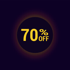 70% Off Poster for your Business