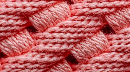 Macro Pink Woven Fabric Texture