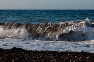 waves on the beach
