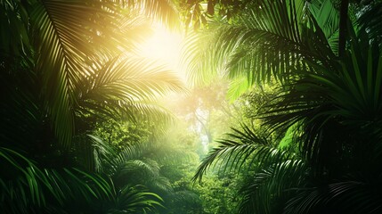 Natural Tropical Background for Summer Ambiance