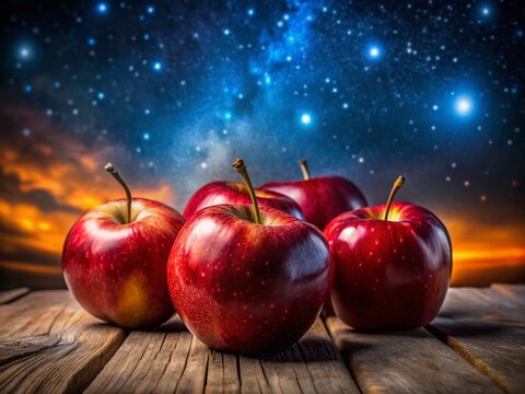 Night Photography: Juicy Java Apples Under Starry Sky