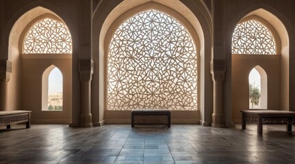 Islamic Architecture Intricate Stone Windows Interior Design
