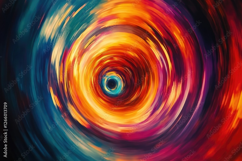 Aufkleber Abstract swirling vortex of vibrant colors, creating a mesmerizing and dynamic visual experience.
