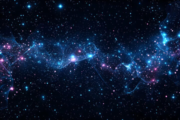 Obraz premium Cosmic Nebula, swirling galaxies in deep space, scientific exploration, educational resource