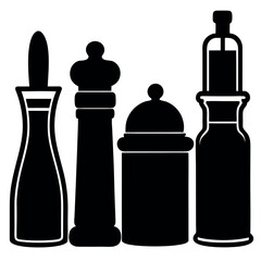 Spice and Seasoning Accessories Silhouettes