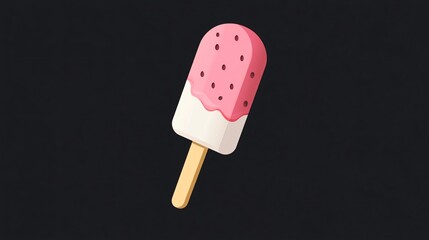3D Realistic Colorful Ice Cream Stick Icon