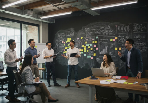 Diverse and Modern Corporate Workspaces: Collaboration, Innovation, and Professionalism