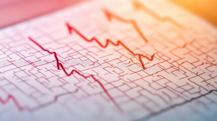 A detailed close-up of ECG leads, electrode pads, and a heart rate monitor display.