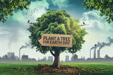 Earth Day Concept Art - Environmental Protection and Sustainability Illustration