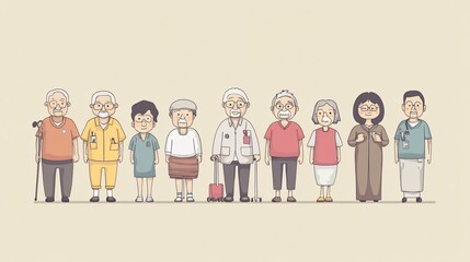 Elderly Hospitalization: Isolated Vector Elements