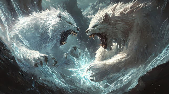 Adesso basta ! contestazioni sociali. Crystal-Fanged Beasts. Illustration