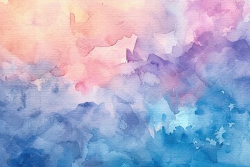 Delicate pastel background with a blend of pink, blue, and green, featuring subtle textures for added depth