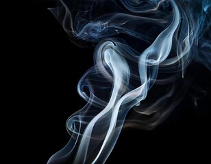 smoke on black background