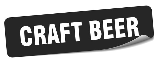 craft beer sticker. craft beer label