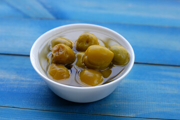Pickled Chinese plum or Japanese apricot