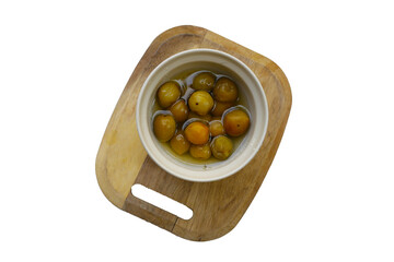 Pickled Chinese plums or Japanese apricots