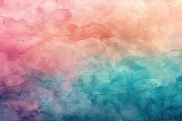 Delicate pastel background with a blend of pink, blue, and green, featuring subtle textures for added depth