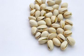 Roasted salted pistachios, delicious snack