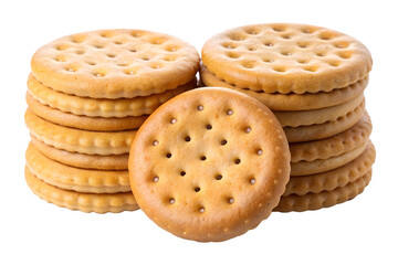 cookies on white background