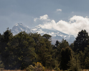 View of Iztaccihuatl Volcano, Mexico
