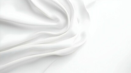 Naklejka premium White Fabric Drape Texture Background
