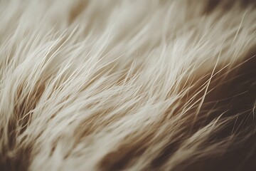 Close-up view of soft and fluffy animal fur