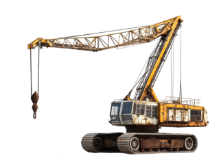 Crane on transparent background