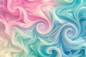 Obraz premium Delicate pastel background with a blend of pink, blue, and green, featuring subtle textures for added depth