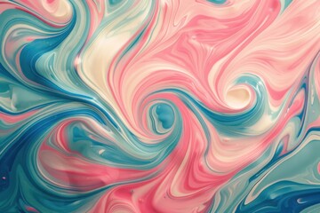 Obraz premium Delicate pastel background with a blend of pink, blue, and green, featuring subtle textures for added depth