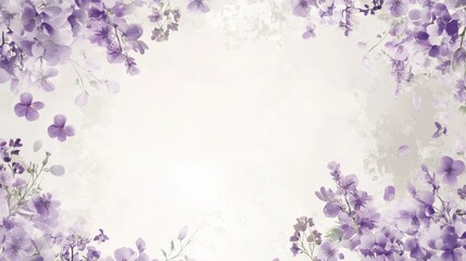 Beautiful background template made of Spring flowers.